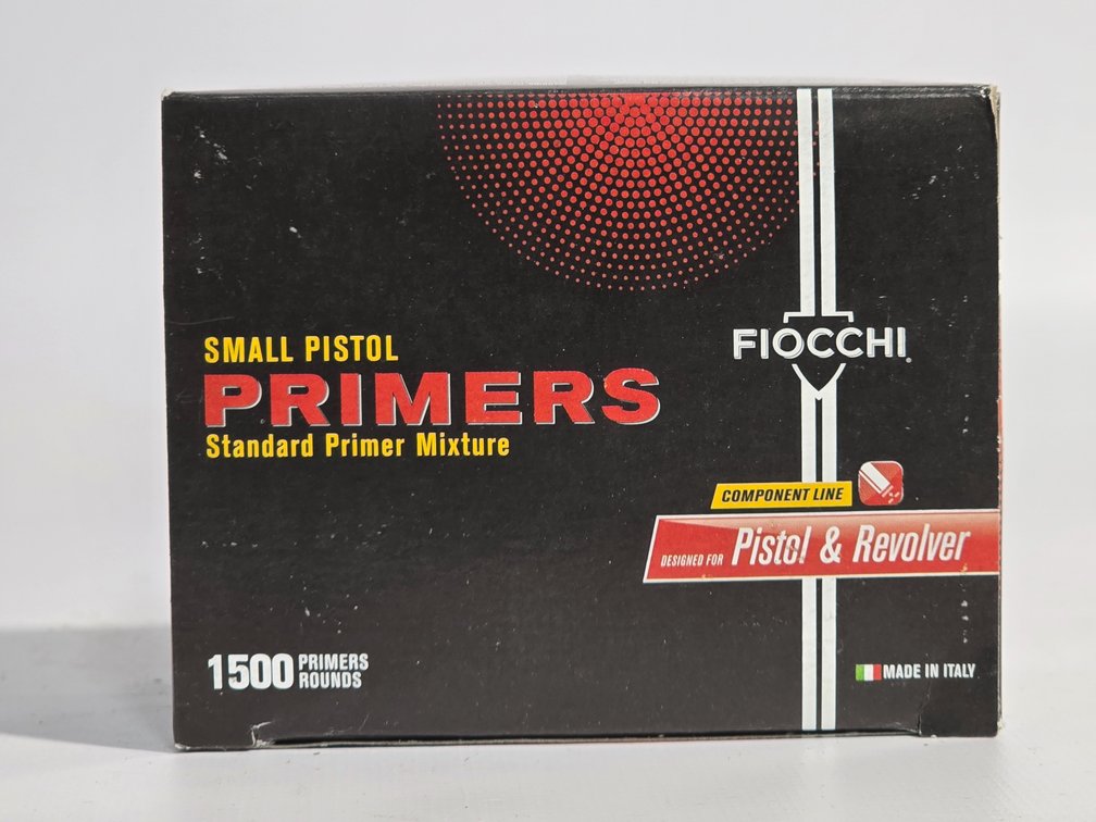 Fiocchi Small Pistol Primers - Brick of 1500