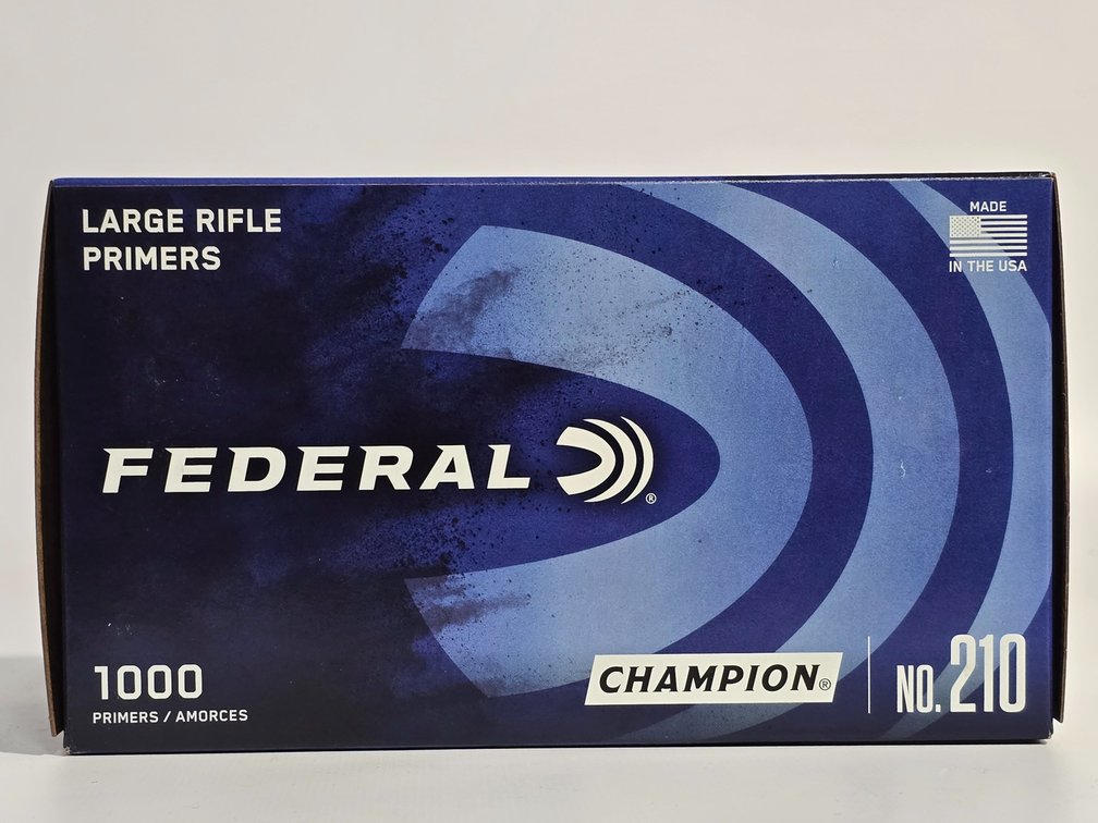 Federal Premium Champion No. 210 Small Rifle Primers - Brick of 1000