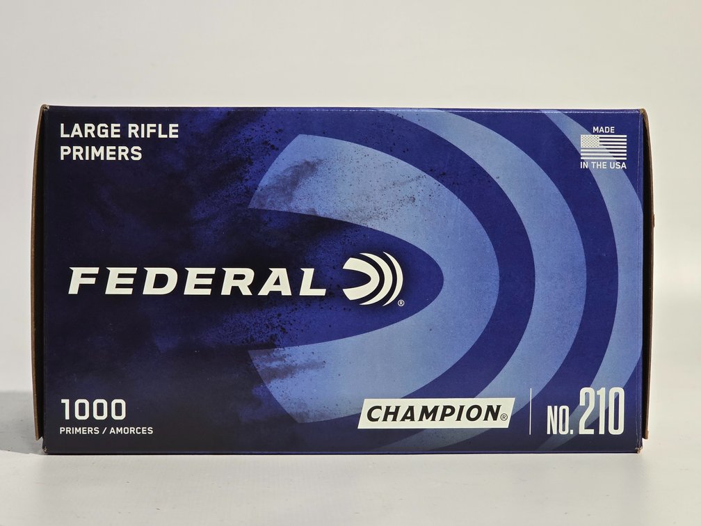 Federal Premium Champion No. 210 Large Rifle Primers - Approx. 950 Primers