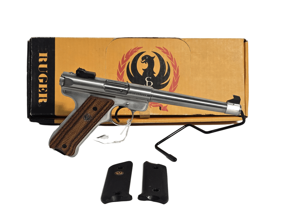 Ruger Mark II Target Pistol .22 LR - (1) Magazine - Extra Factory Grips - Factory Box - Serial 212-24899