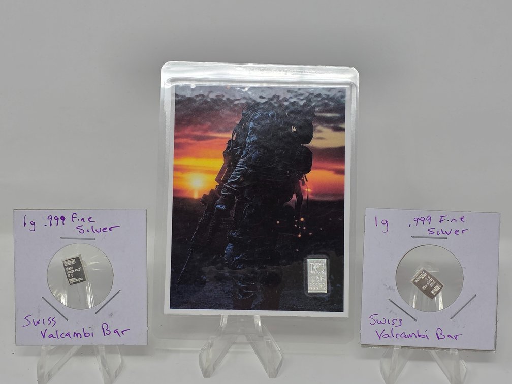 (3) 1gram .999 Fine Silver Bars - 3 Grams Total