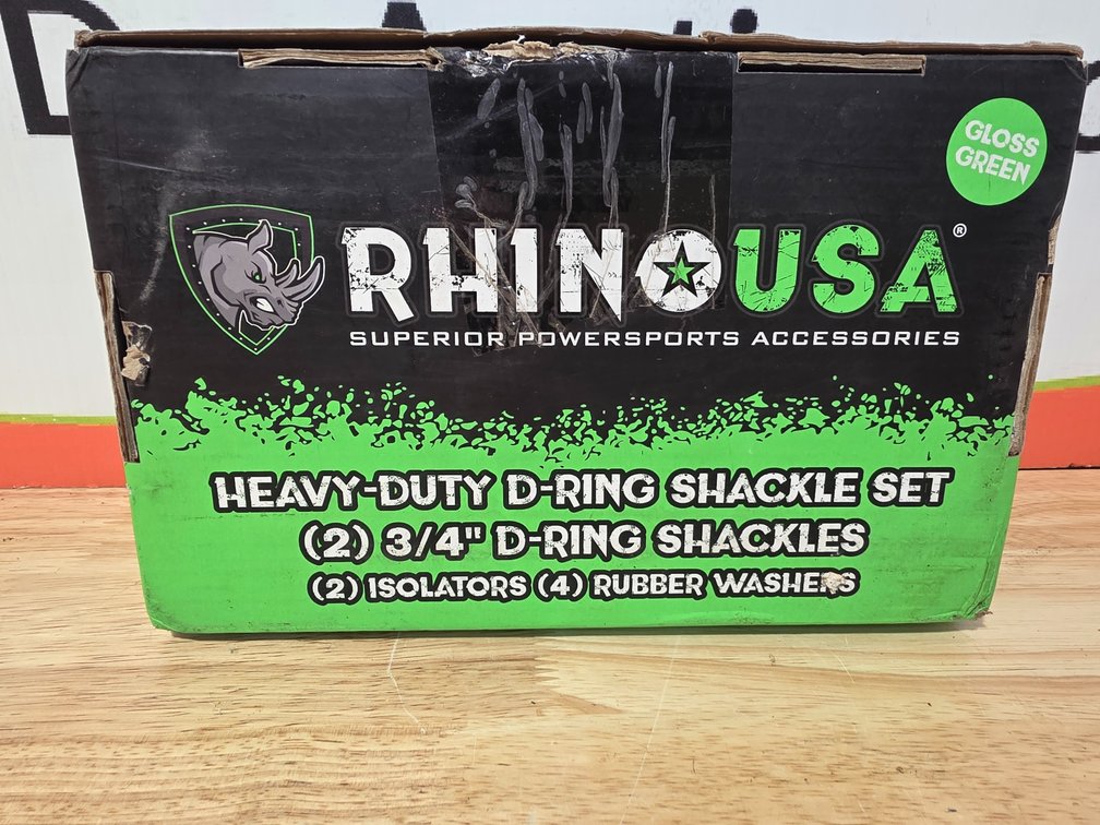 Rhino USA 3/4 D-Ring Shackle Set - New Open Box