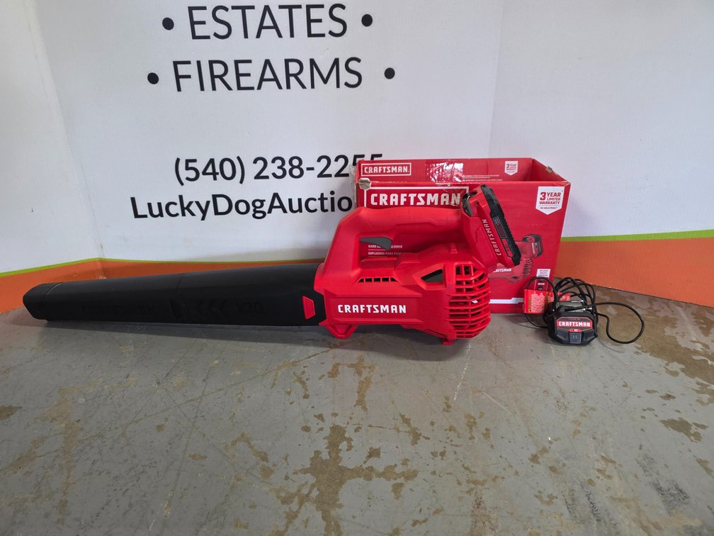 Craftsman V20 Battery Operated Blower w/ Battery and Charger - Worked When Tested