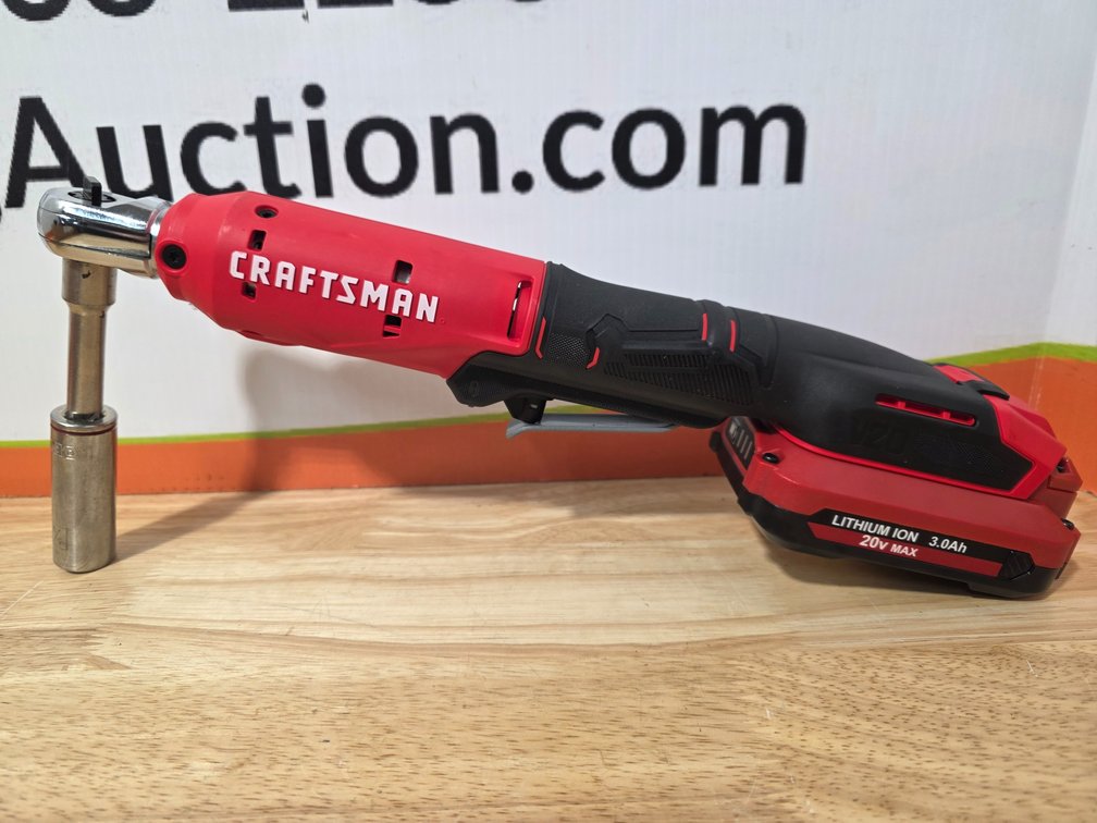 Craftsman 3/8" Ratchet 20V - W/ Battery - Worked When Tested