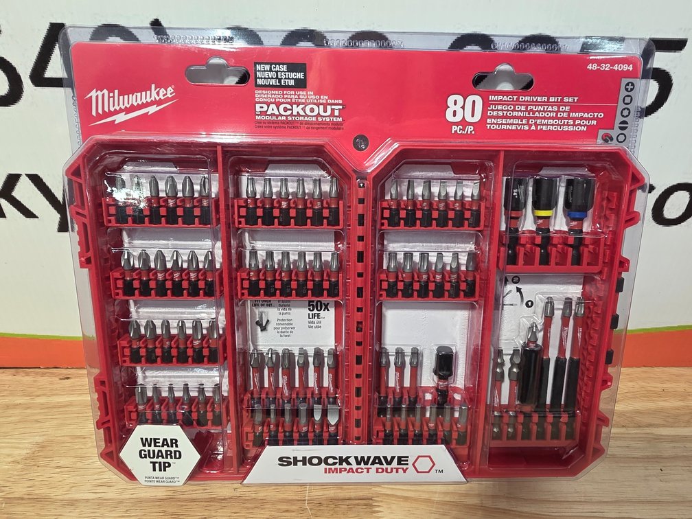 Milwaukee 80PC Impact Driver Bit Set