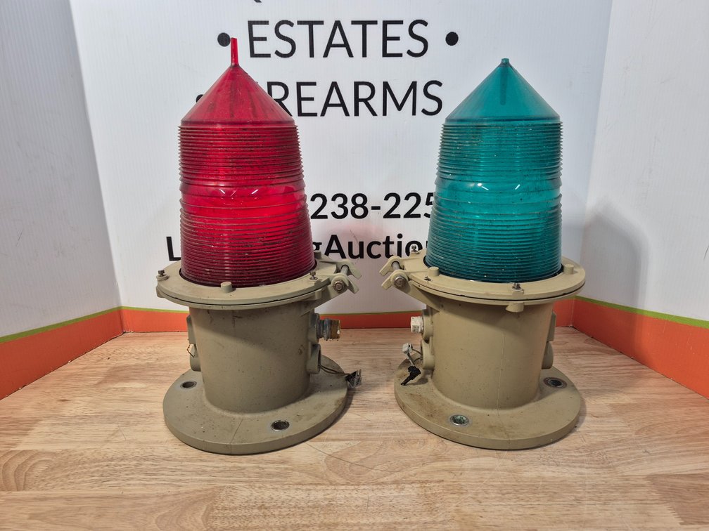 Vintage 1970s Marine Buoy Marker Lights (Red and Green 2 Included)