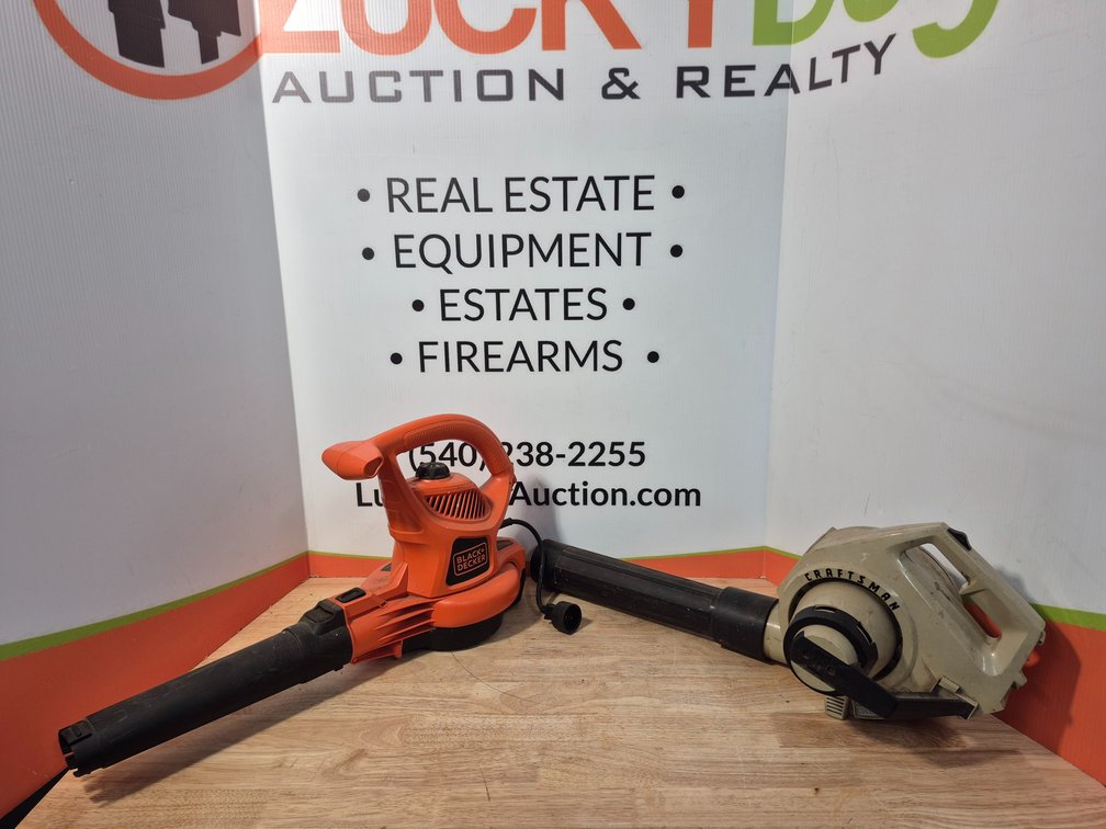 Craftsman and Black & Decker Leaf Blowers (2 Included)