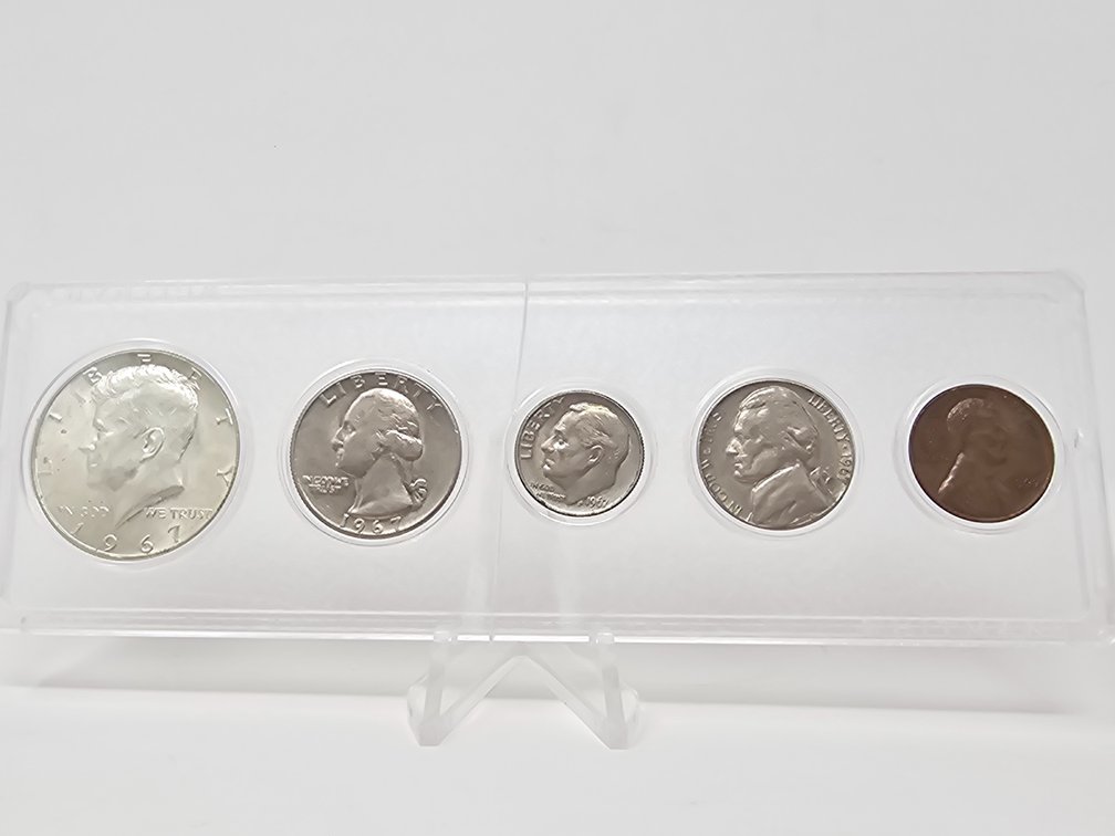 1967 Birthday Coin Set - Includes Silver Kennedy Half Dollar