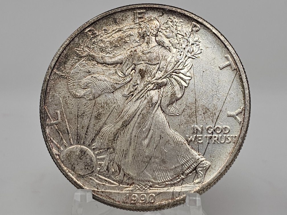 1990 American Silver Eagle 1 Oz .999 