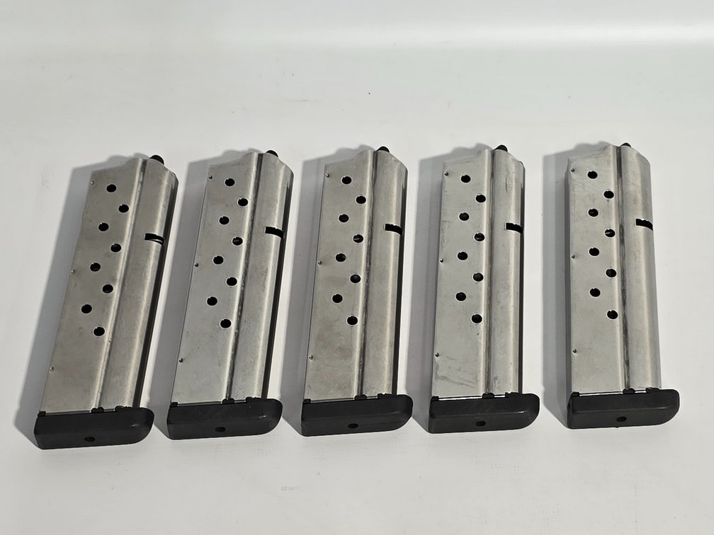 (5) Sig Sauer 1911 8 Rd 9mm Magazines