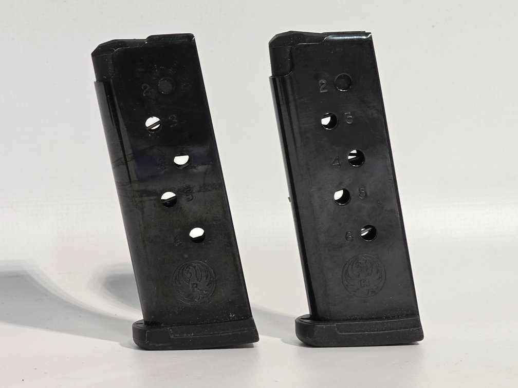 (2) Ruger LCP .380 6 Rd Magazines