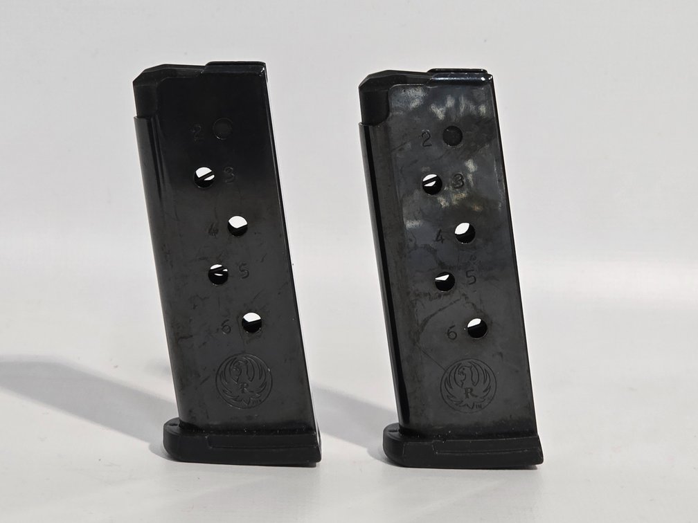 (2) Ruger LCP .380 6 Rd Magazines