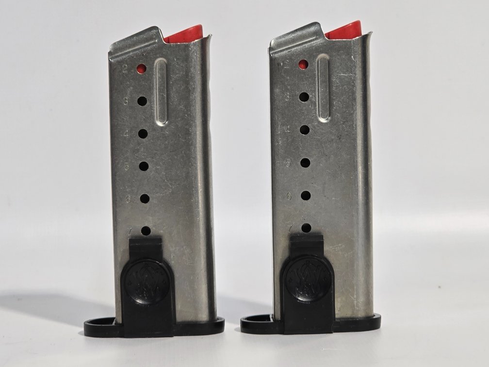 (2) S&W SW9M 9mm 7 Rd Magazines