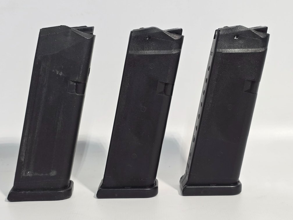 (3) 9mm Glock Magazines