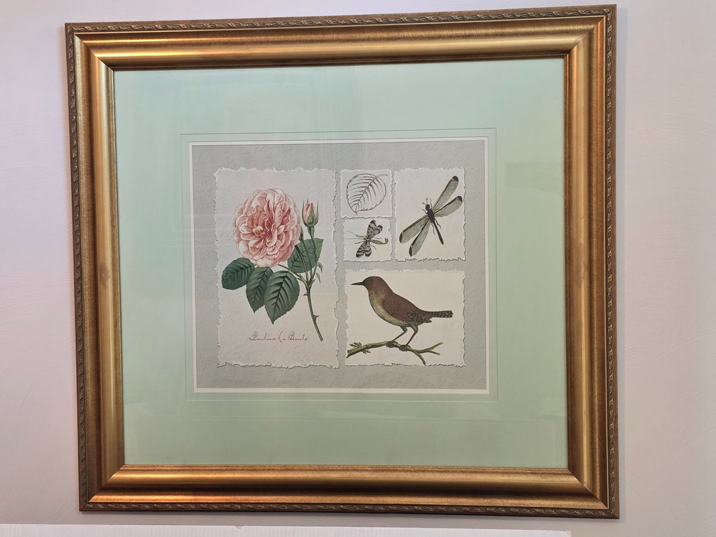 French Botanical Themed Wall Hanging