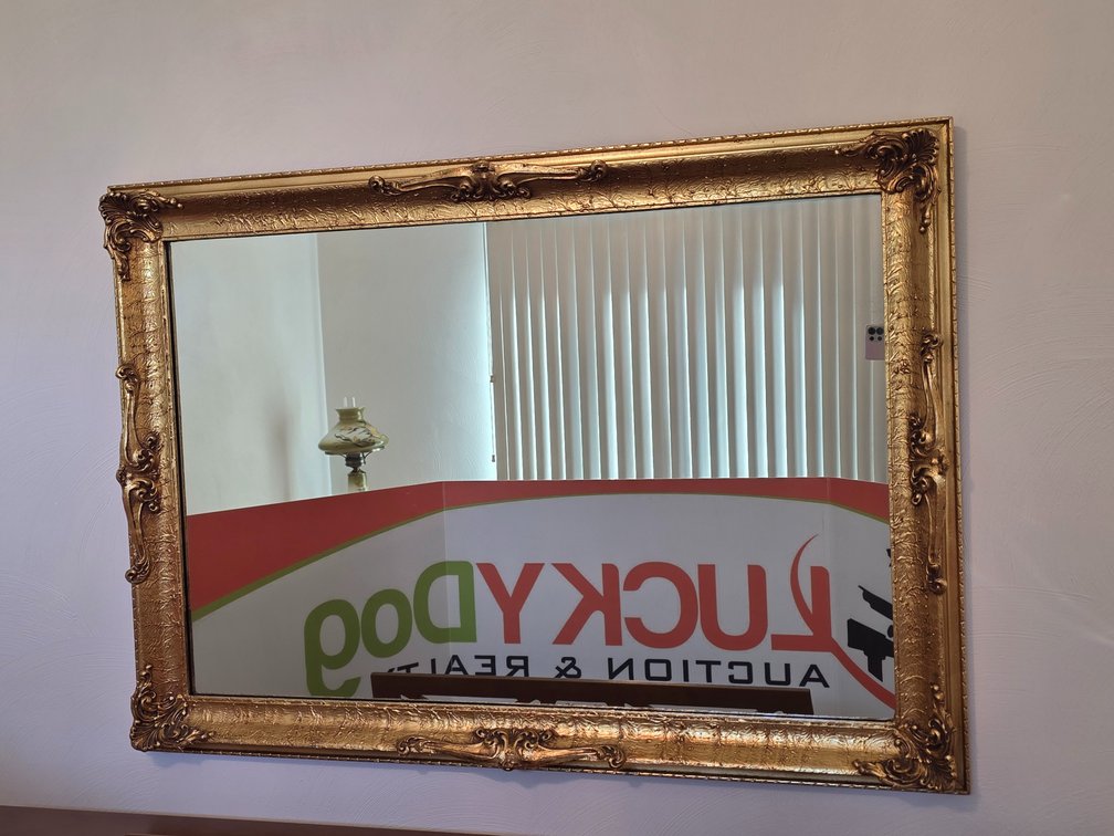 Formal Gold Wall Mirror