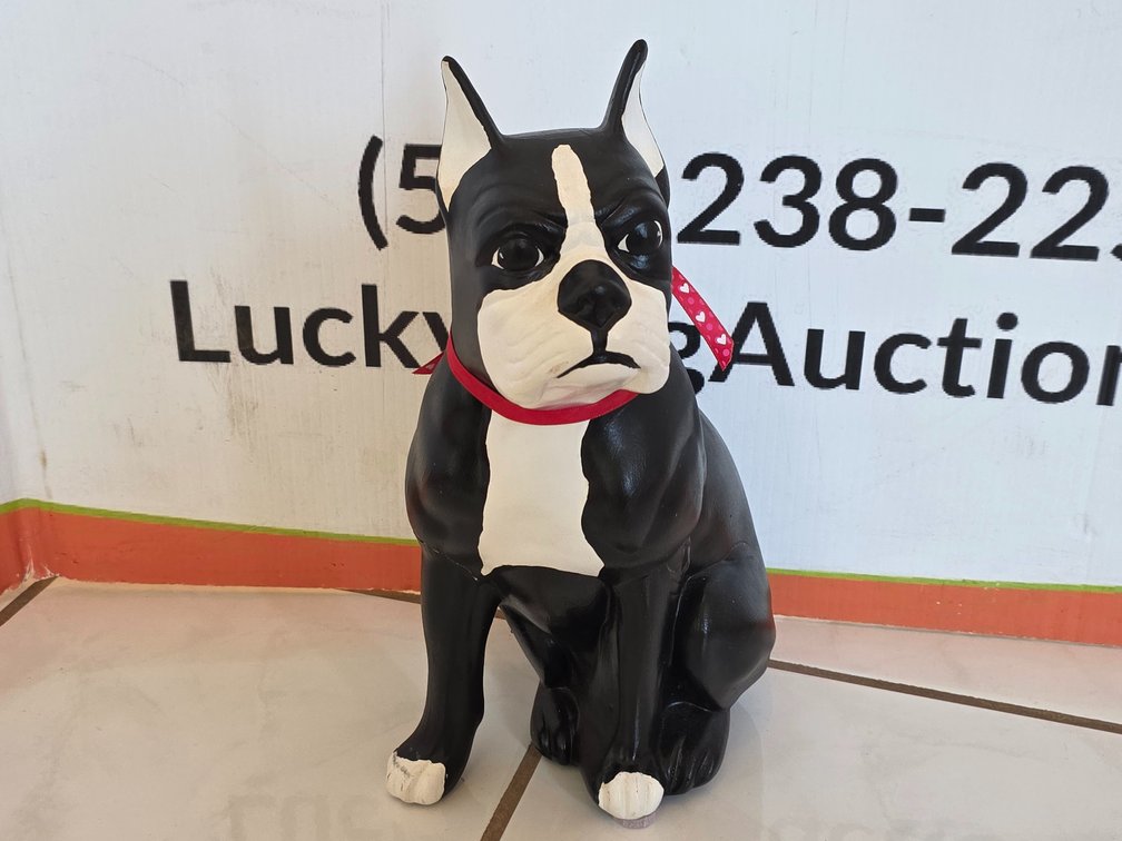 Ceramic Sitting Boston Terrier
