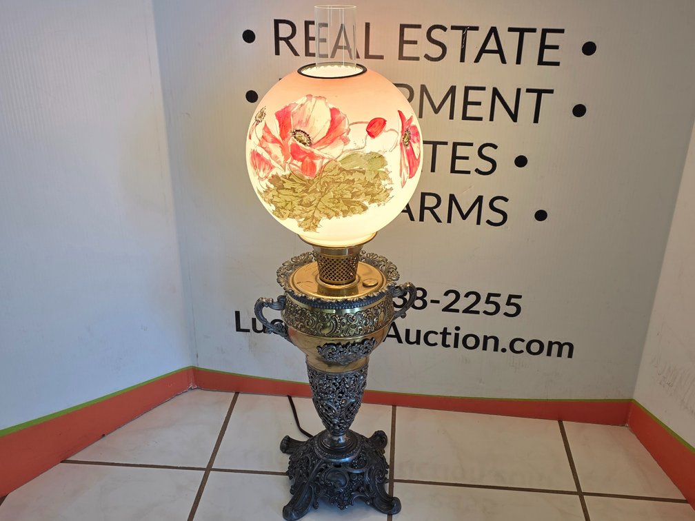 Victorian Tall Hurricane Lamp
