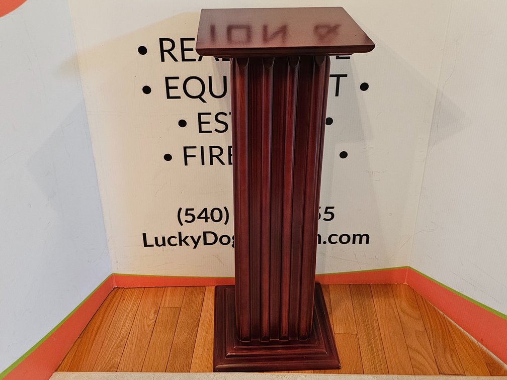 Wood Plant Stand - Cherry Finish - Measures 30" Tall x 12" Wide x 12" Deep