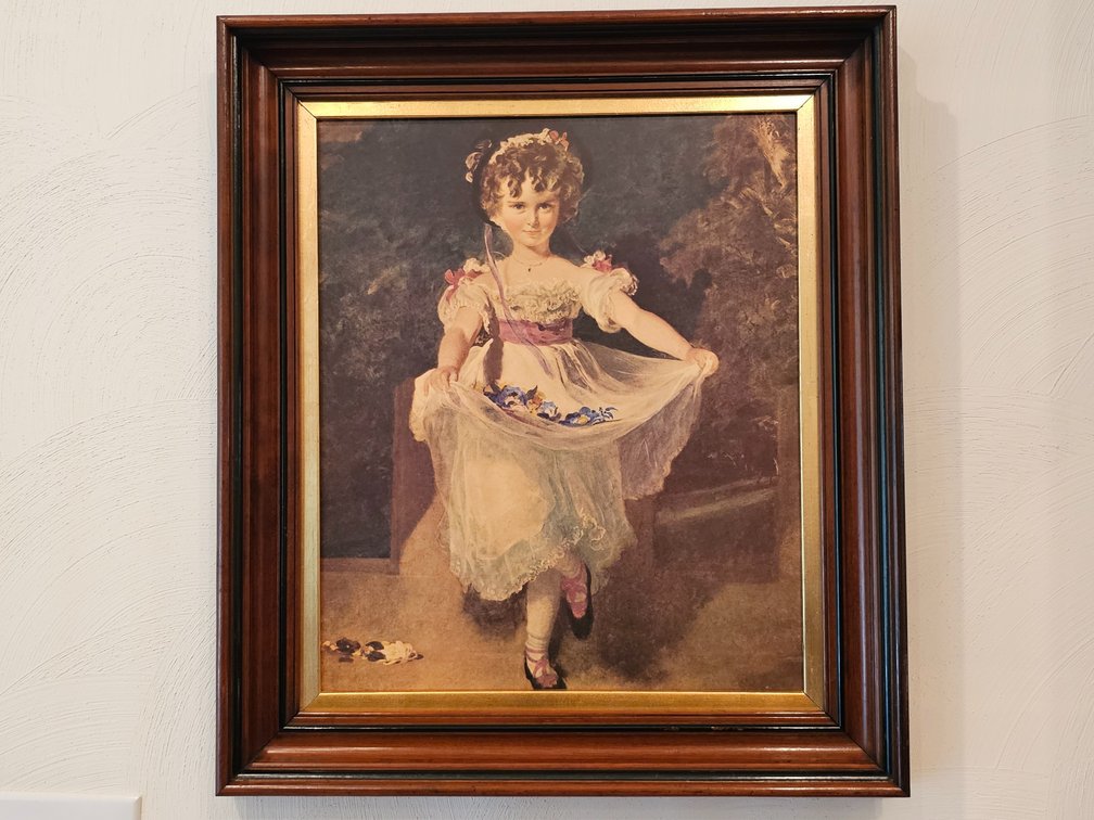 "Miss Murray" by Sir Thomas Lawrence - Custom Framed Print - Measures 20.5" X 23" 