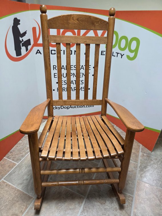 Oak Rocking Chair w/ Cushion