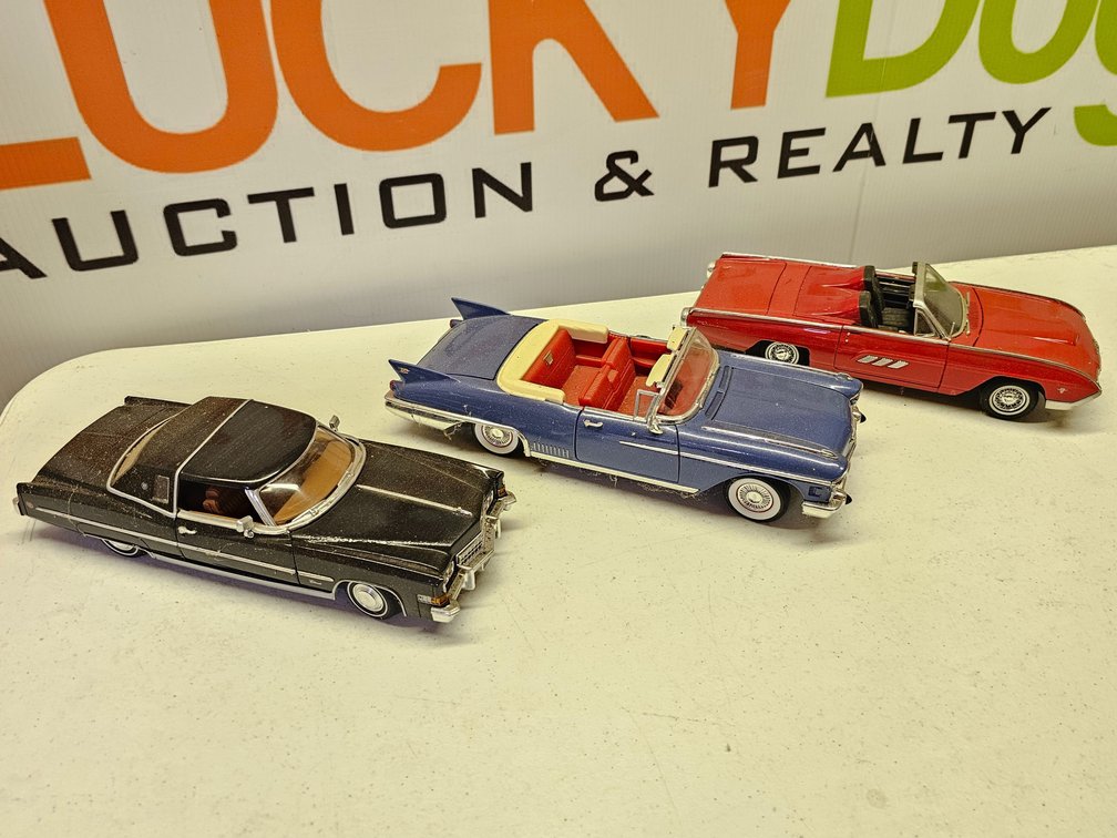 1/18th Scale Diecast Cars - 3 Included 