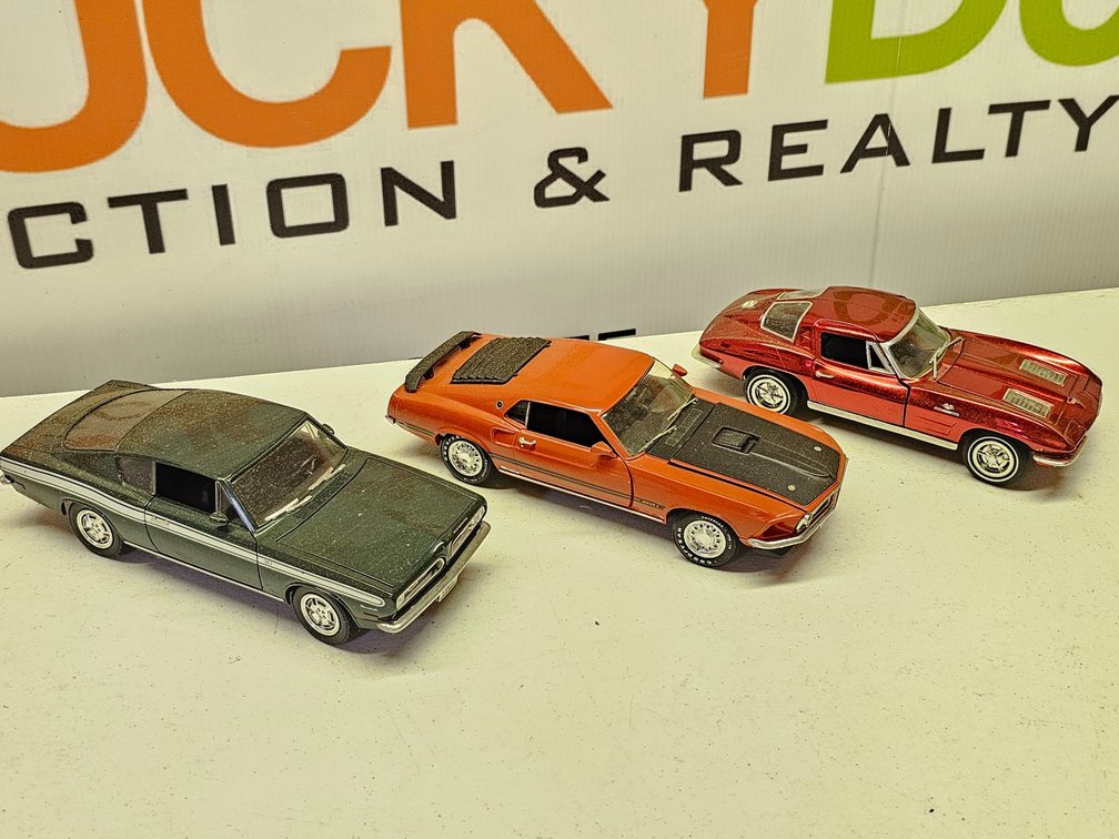 1/18th Scale Diecast Cars - 3 Included 