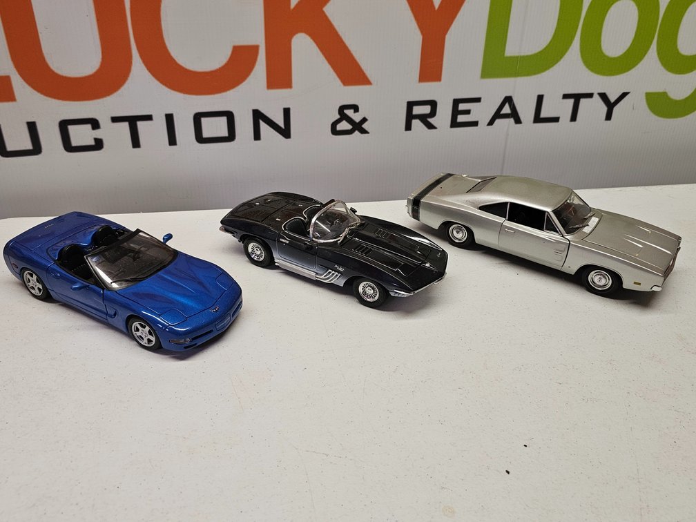 1/18th Scale Diecast Cars - 3 Included 