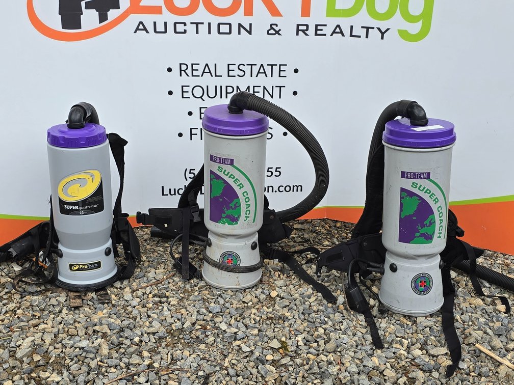 (3) Pro-Team Backpack Vaccums 