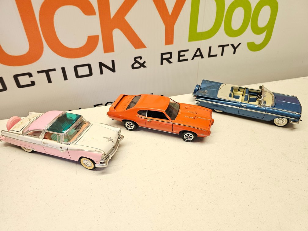 1/18th Scale Diecast Cars - 3 Included 