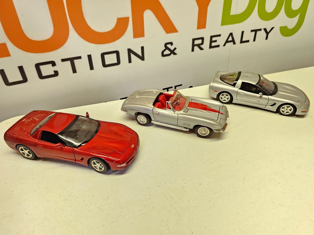 1/18th Scale Diecast Cars - 3 Included 