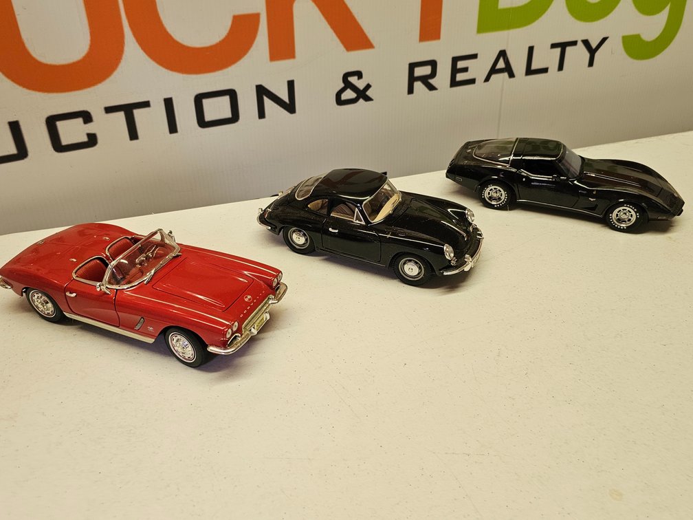 1/18th Scale Diecast Cars - 3 Included 