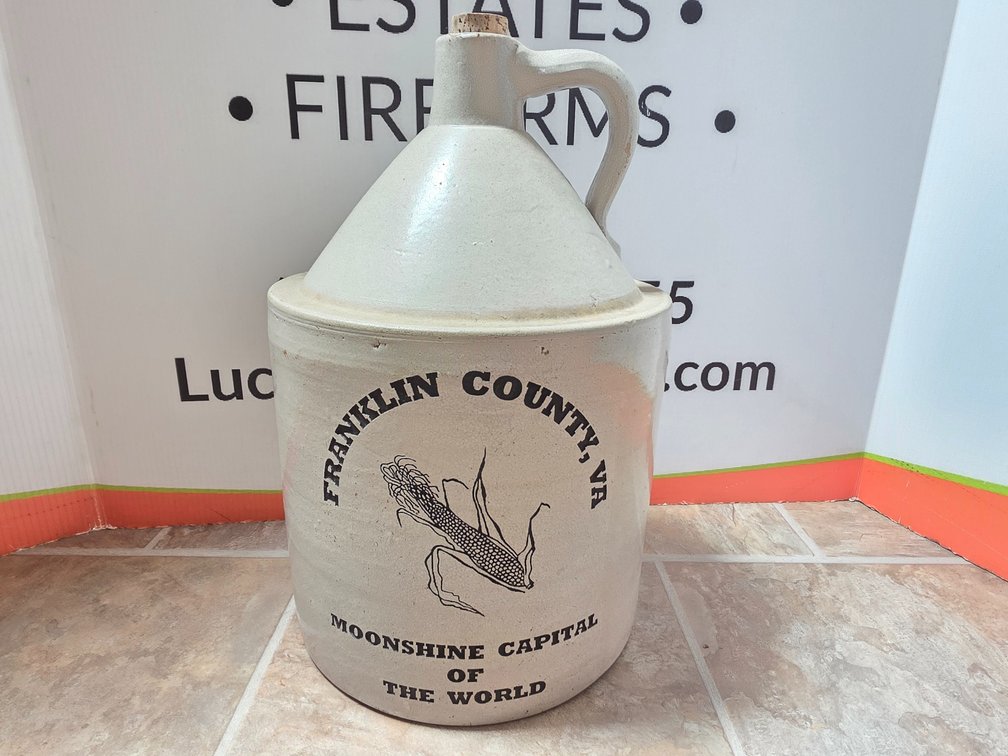 Franklin County Moonshine 4 Gallon Crock Jug 