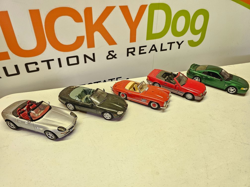 1/18th Scale Diecast Cars - 5 Included 