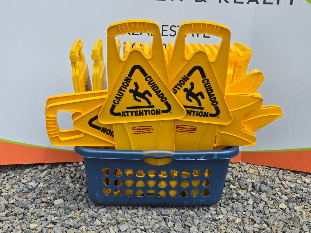 Assorted Janitorial Signs - Approx. 20 Signs