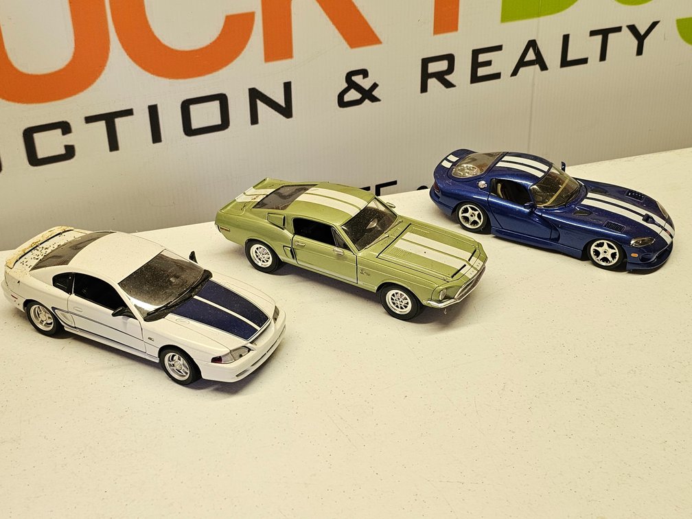 1/18th Scale Diecast Cars - 3 Included 