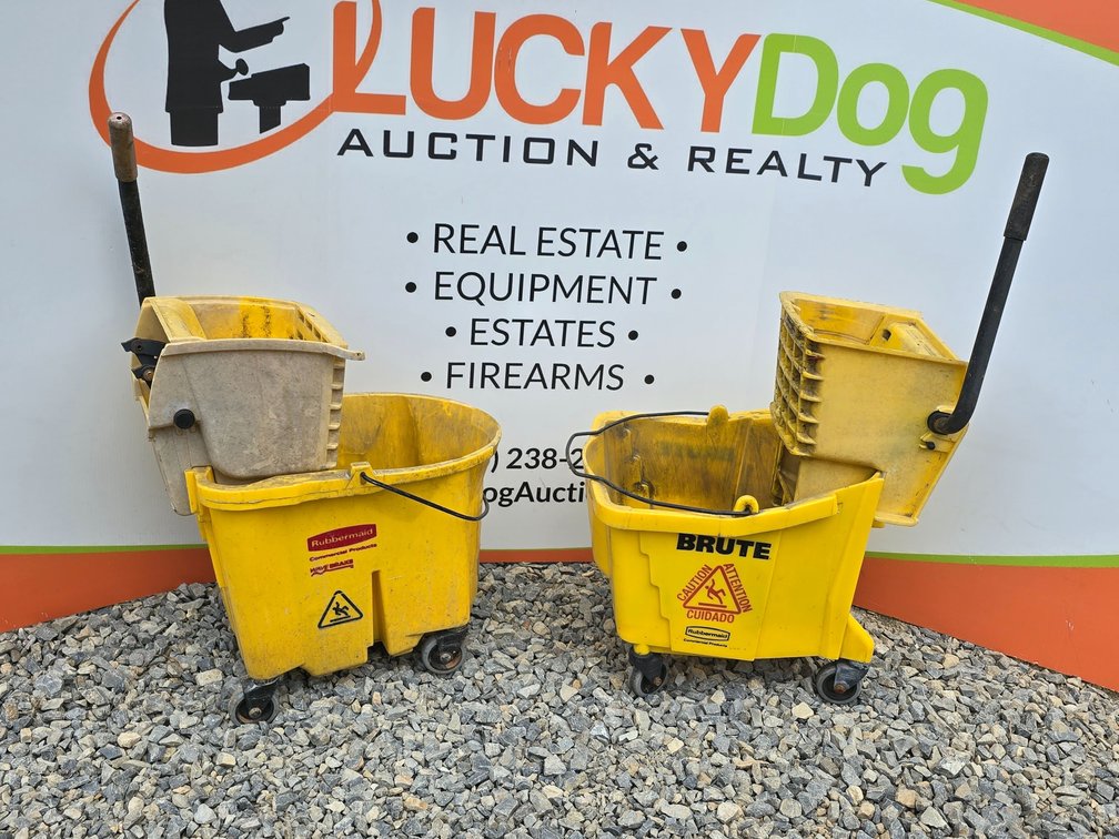 (2) Rubbermaid Bucket/Wringer - Side Press