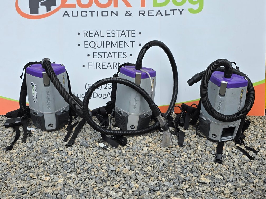 (3) Pro-Team Super Coach Pro 6 Backpack Vaccums 