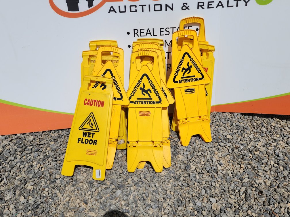 Assorted Janitorial Signs 15 +/- Included 
