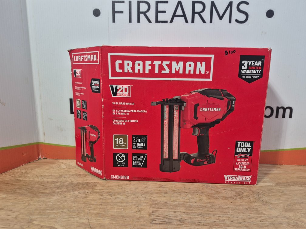 Craftsman V20 18 Gauge Brad Nailer 