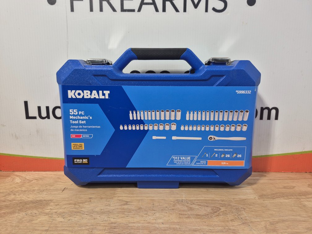 Kobalt 55pc. Mechanics Tool Set SAE/Metric 