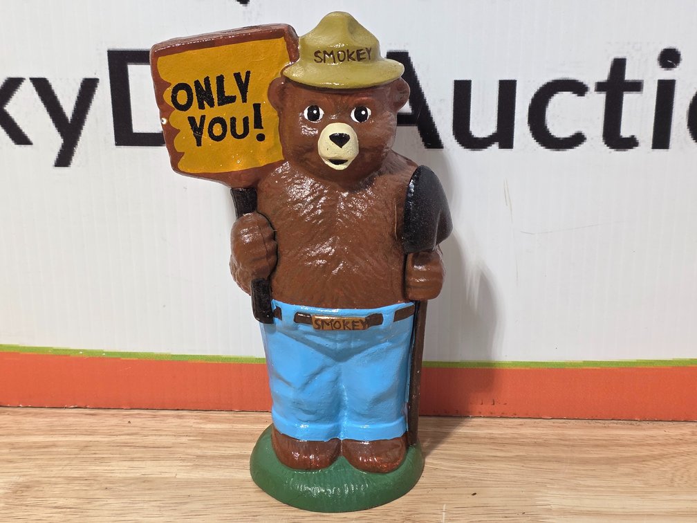 Smokey The Bear Cast Iron Bank