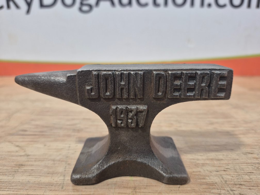 John Deere 1937 Mini Anvil Measures - 2.5" Tall × 4.5" Wide 