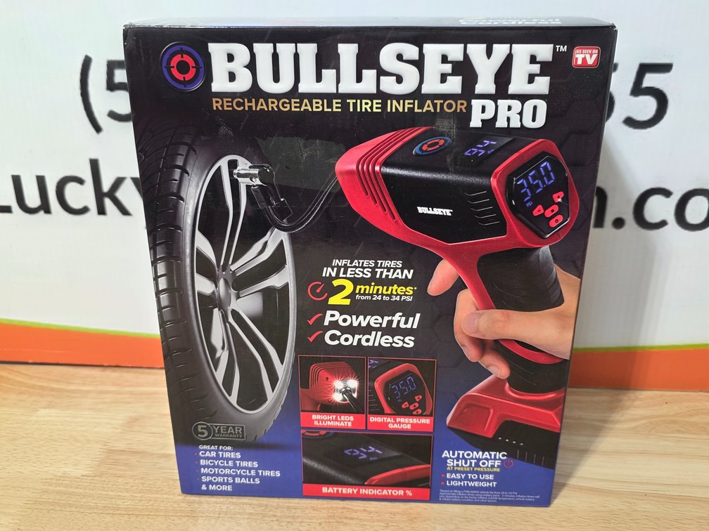 Bullseye Pro Rechargeable Tire Inflator