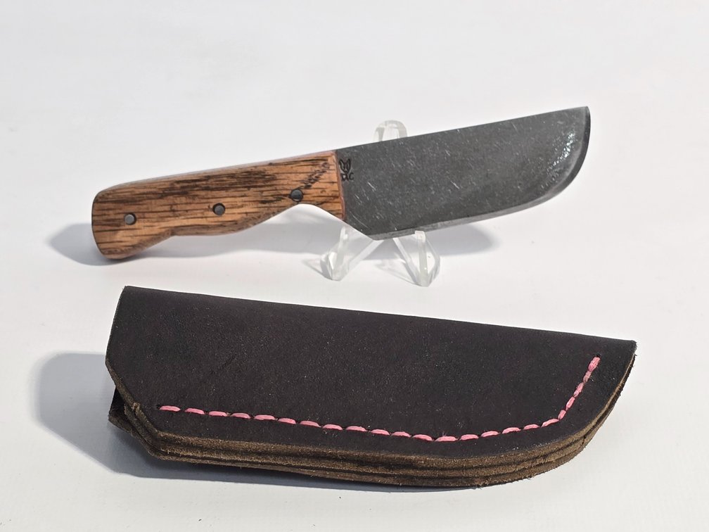 Handcrafted Fixed Blade Knife w/ Leather Sheath
