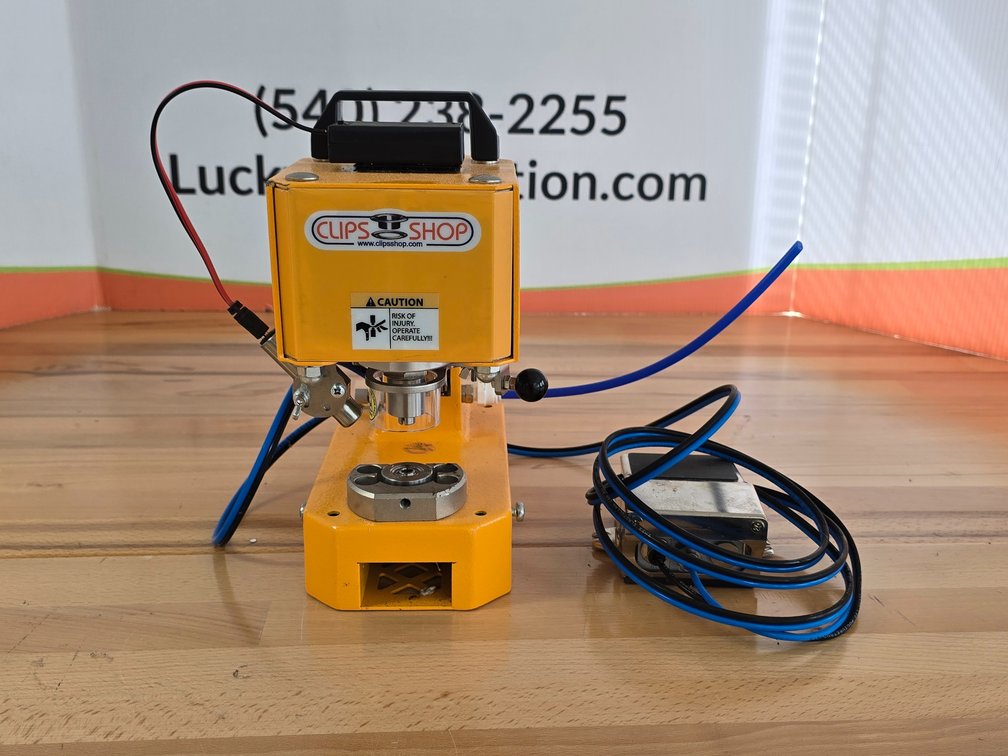 Clip Shop CS-TIDY-41F Pneumatic Grommet Attaching Machine w/ Foot Pedal