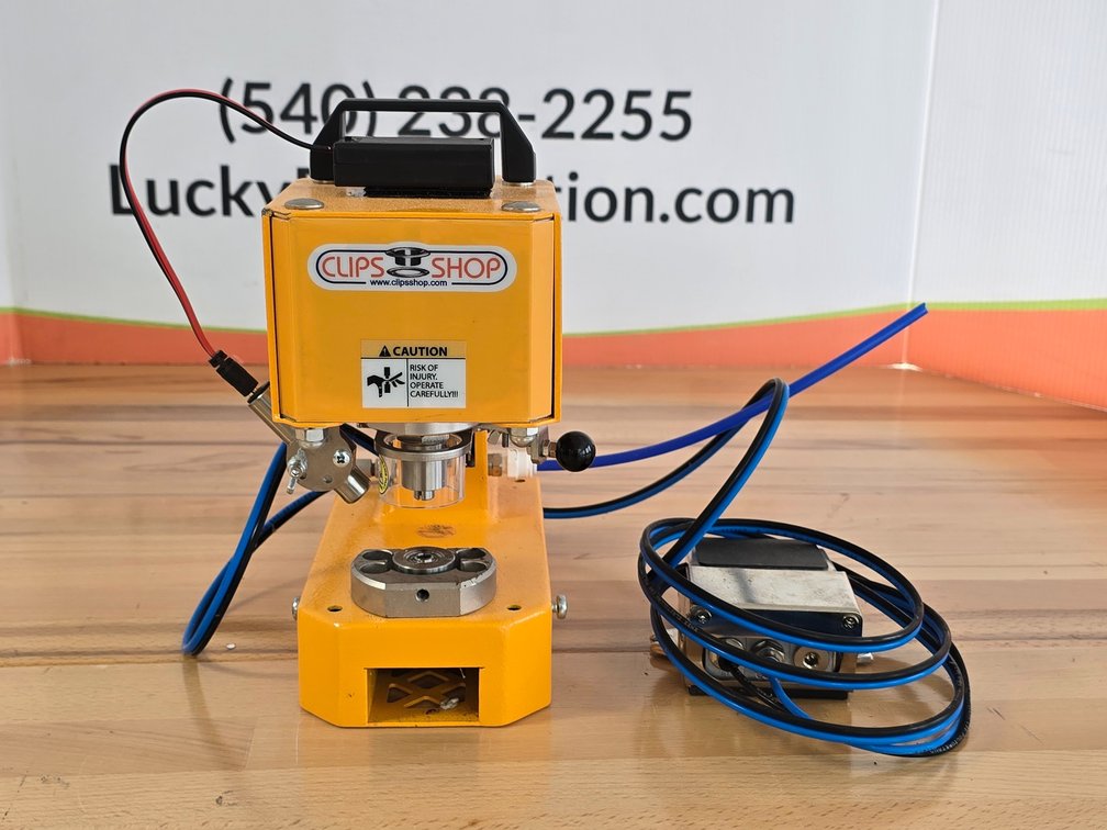 Pneumatic Grommet Attaching Machine w/ Foot Pedal