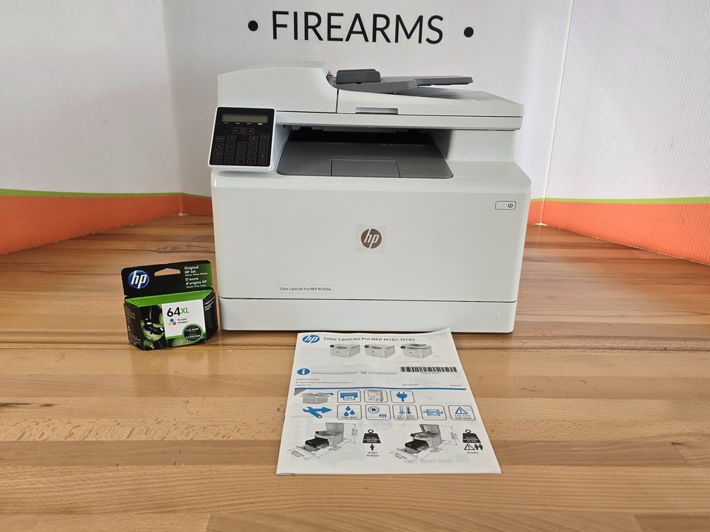 HP LaserJet Pro MFP M183fw Printer w/ Extra Ink - Missing Power Cord