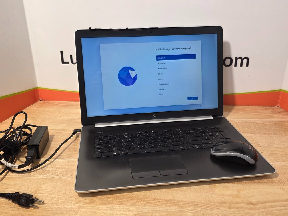HP Laptop - 17" Screen - Windows 11 Home with Charger and Cordless Mouse 
