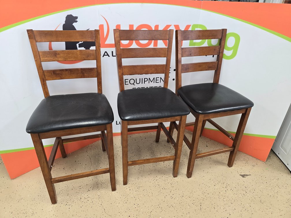 (3) Counter Height Chairs 